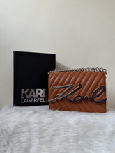 Karl Lagerfeld Quilted Sling With Original Box